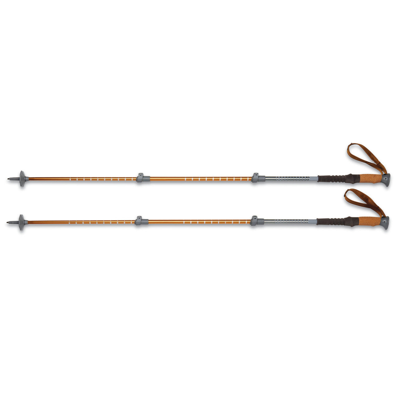 Kelty Range 2.0 trekking poles, gold, set of two, shown fully extended